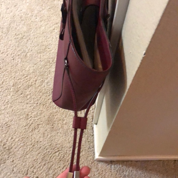 Calvin Klein burgundy purse - Picture 2 of 5
